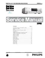 Preview for 1 page of Philips FR-996 Service Manual