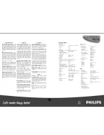 Preview for 2 page of Philips FR735 Technical Specifications