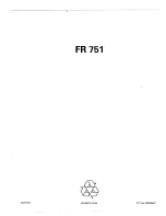 Preview for 20 page of Philips FR751 Instructions For Use Manual