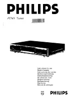 Philips FT741 Instructions For Use Manual preview