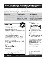 Предварительный просмотр 3 страницы Philips FTR9965/17SB Manual