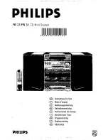 Предварительный просмотр 1 страницы Philips FW 21 Instructions For Use Manual