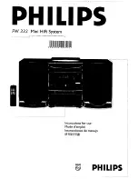 Preview for 1 page of Philips FW 322 (Spanish) Instrucciones De Manejo