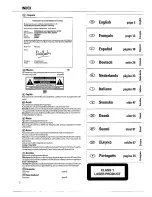 Preview for 2 page of Philips FW 33 User Manual