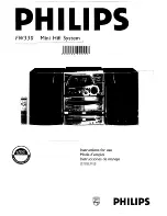 Preview for 1 page of Philips FW 330 Instructions For Use Manual