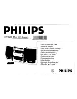 Philips FW 346C Instructions For Use Manual preview