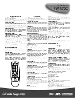 Preview for 2 page of Philips FW 570C Specifications