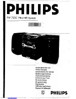 Preview for 1 page of Philips FW 725C Instructions For Use Manual