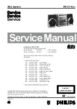 Предварительный просмотр 1 страницы Philips FW-C115/22 Service Manual