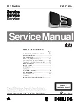 Preview for 1 page of Philips FW-C150/37 Service Manual