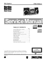 Preview for 1 page of Philips FW-C155/22 Service Manual