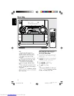 Предварительный просмотр 22 страницы Philips FW-C200 User Manual