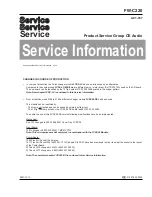 Philips FW-C220 Service Information preview