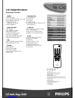 Preview for 2 page of Philips FW-C30 Specifications