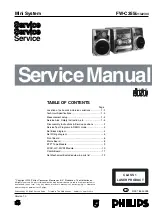 Preview for 1 page of Philips FW-C321 Service Manual