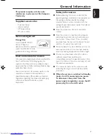 Preview for 7 page of Philips FW-C330 User Manual