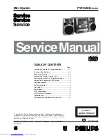 Philips FW-C355 Service Manual preview