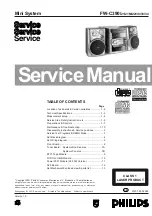 Philips FW-C390 Service Manual предпросмотр