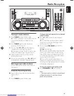 Preview for 19 page of Philips FW-C390 User Manual