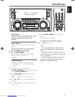 Preview for 25 page of Philips FW-C390 User Manual