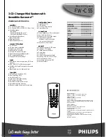 Preview for 2 page of Philips FW-C55 Specifications