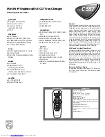 Preview for 2 page of Philips FW-C557 Specifications