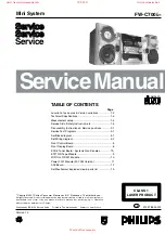 Preview for 1 page of Philips FW-C700 Service Manual