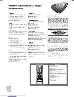 Предварительный просмотр 2 страницы Philips FW C717 Specifications