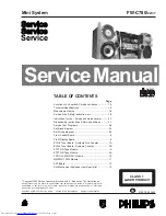 Philips FW-C780/22 Servise Manual preview