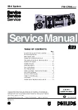 Philips FW-C788/21 Service Manual preview