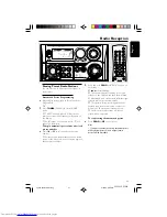 Preview for 21 page of Philips FW-C798/21 User Manual