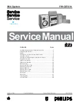 Предварительный просмотр 1 страницы Philips FW-C870/19 Service Manual