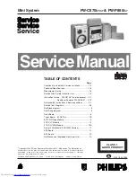 Philips FW-C870 Service Manual preview