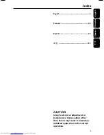 Предварительный просмотр 5 страницы Philips FW-D550/21M User Manual