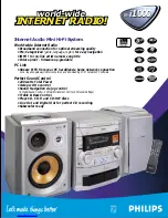 Preview for 1 page of Philips FW-i1000 Specifications