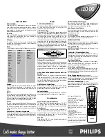 Preview for 2 page of Philips FW-i1000 Specifications