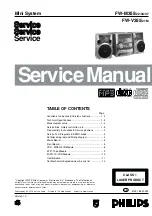 Philips FW-M322 Service Manual preview