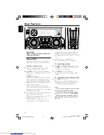 Preview for 12 page of Philips FW-M355 Manual