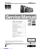 Philips FW-M589 Service Manual preview