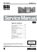 Philips FW M777 Service Manual preview