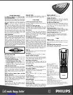 Preview for 2 page of Philips FW P880 Specifications