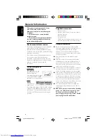 Preview for 8 page of Philips FW P880 User Manual