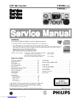 Предварительный просмотр 1 страницы Philips FW-V320/21M Service Manual