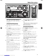 Preview for 23 page of Philips FW-V535/21M User Manual