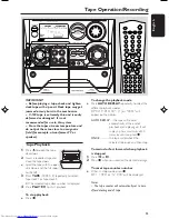 Preview for 25 page of Philips FW-V535/21M User Manual