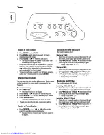 Preview for 10 page of Philips FW18 Instructions For Use Manual