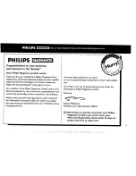 Предварительный просмотр 3 страницы Philips FW55C/37 User Manual