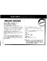 Предварительный просмотр 3 страницы Philips FW560C37 Owner'S Manual