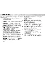 Предварительный просмотр 6 страницы Philips FW560C37 Owner'S Manual