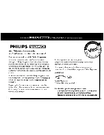 Предварительный просмотр 29 страницы Philips FW560C37 Owner'S Manual